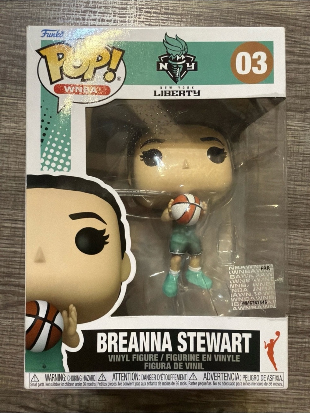 Funko Pop WNBA New York Liberty: Breanna Stewart Figure w/ Protector